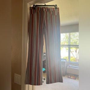 American Eagle striped flare pants. Size 10 #americaneagle